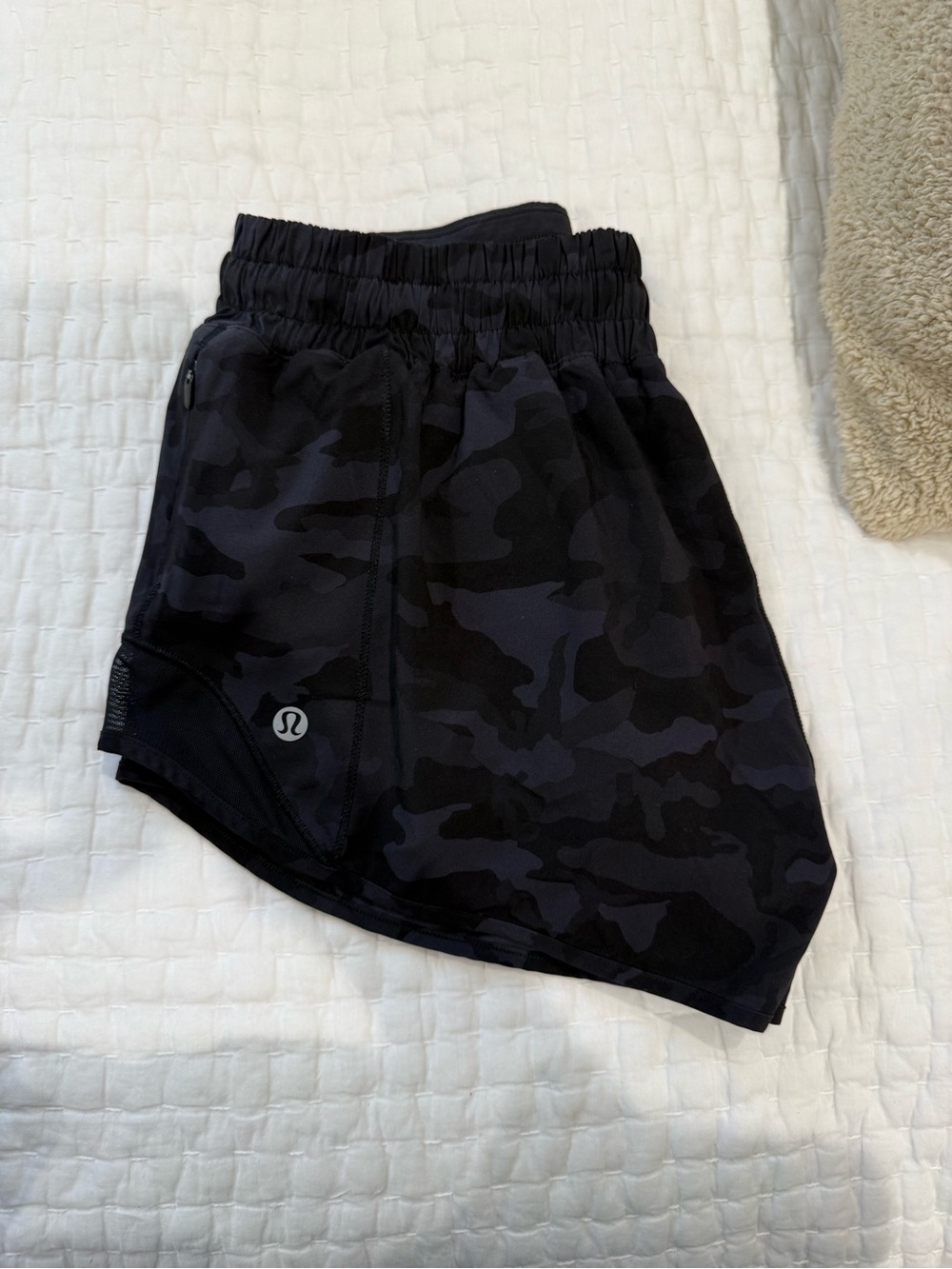 lululemon athletica Women's Black Camo Athletic Shorts